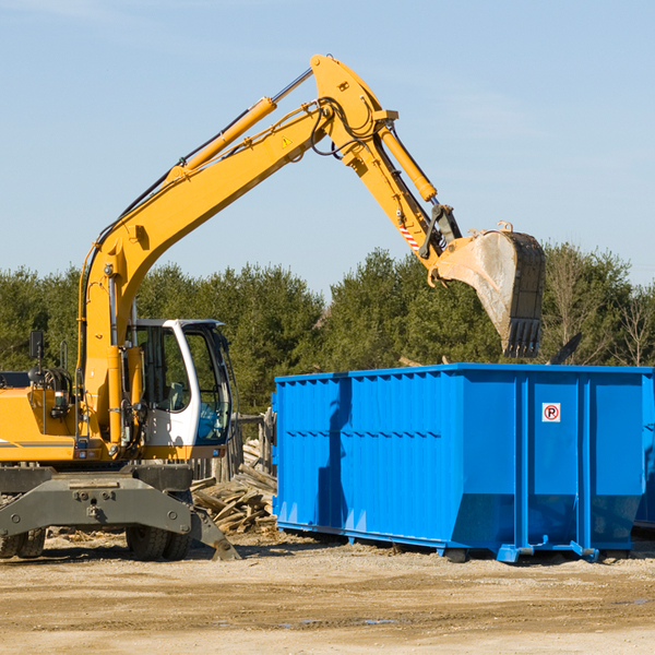 can i rent a residential dumpster for a construction project in Duchouquet